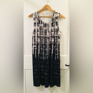 Calvin Klein Black and White Shift Dress
